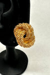Christian Dior Twisted Rope Knot Clip-On Earrings - Hers and His Treasures