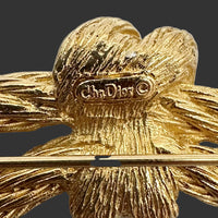 Christian Dior Large Rope Knot Gold Tone Brooch - Hers and His Treasures