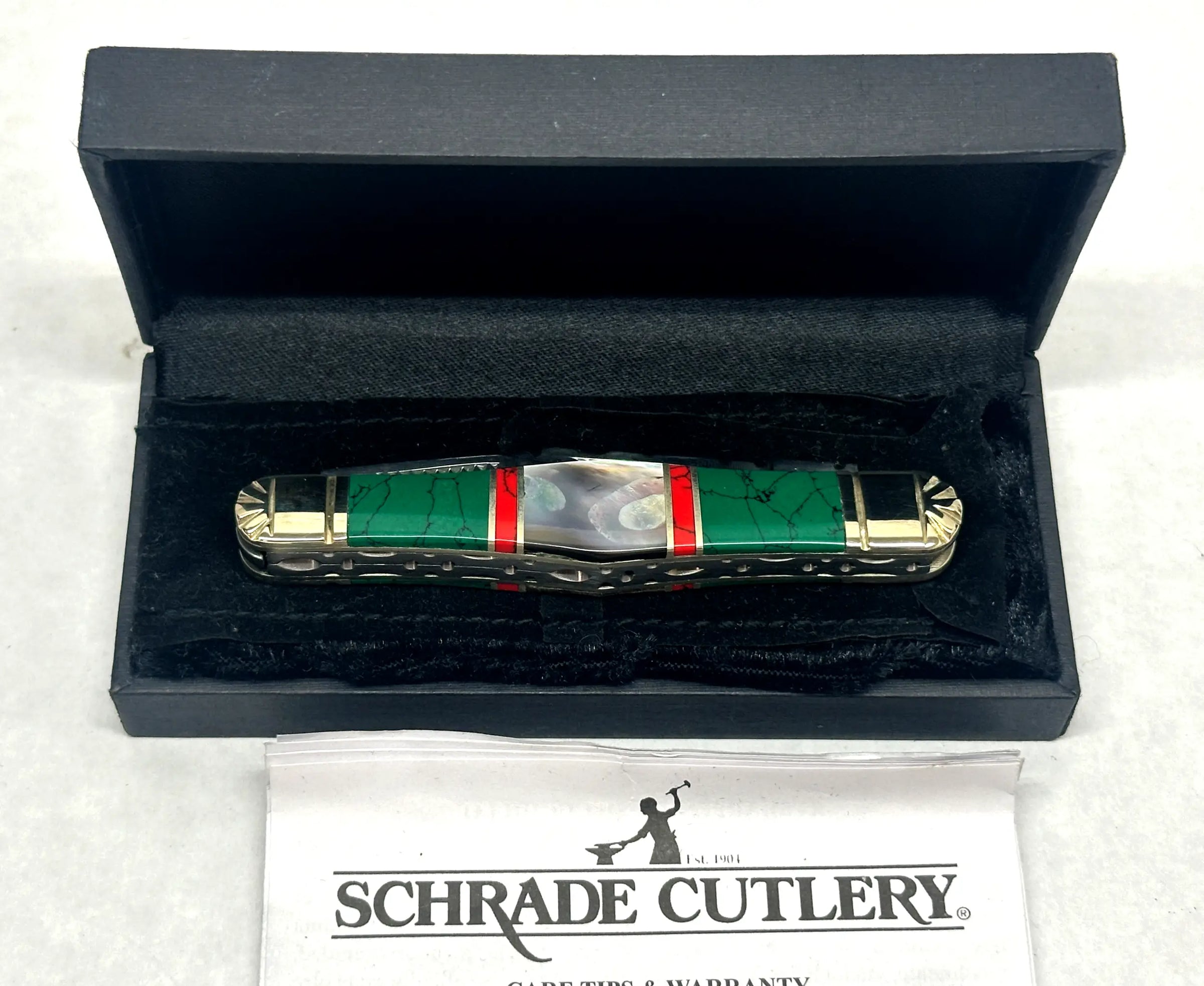 Schrade Cutlery SCWPM Uncle Henry Custom Whittler Maliquite & Pearl Knife - Hers and His Treasures