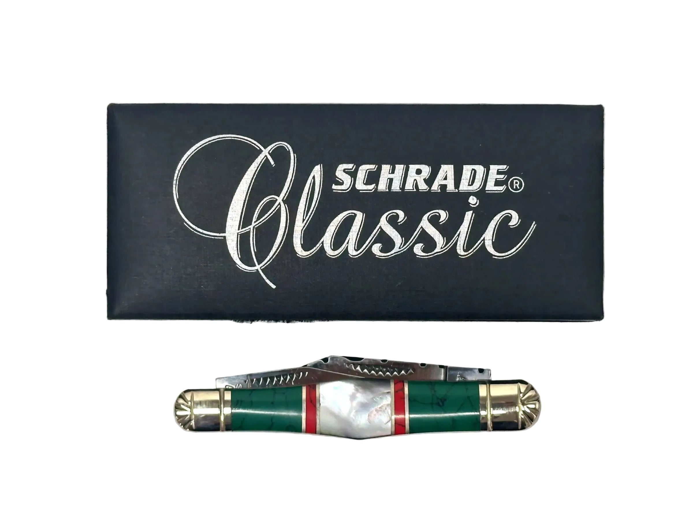 Schrade Cutlery SCWPM Uncle Henry Custom Whittler Maliquite & Pearl Knife - Hers and His Treasures