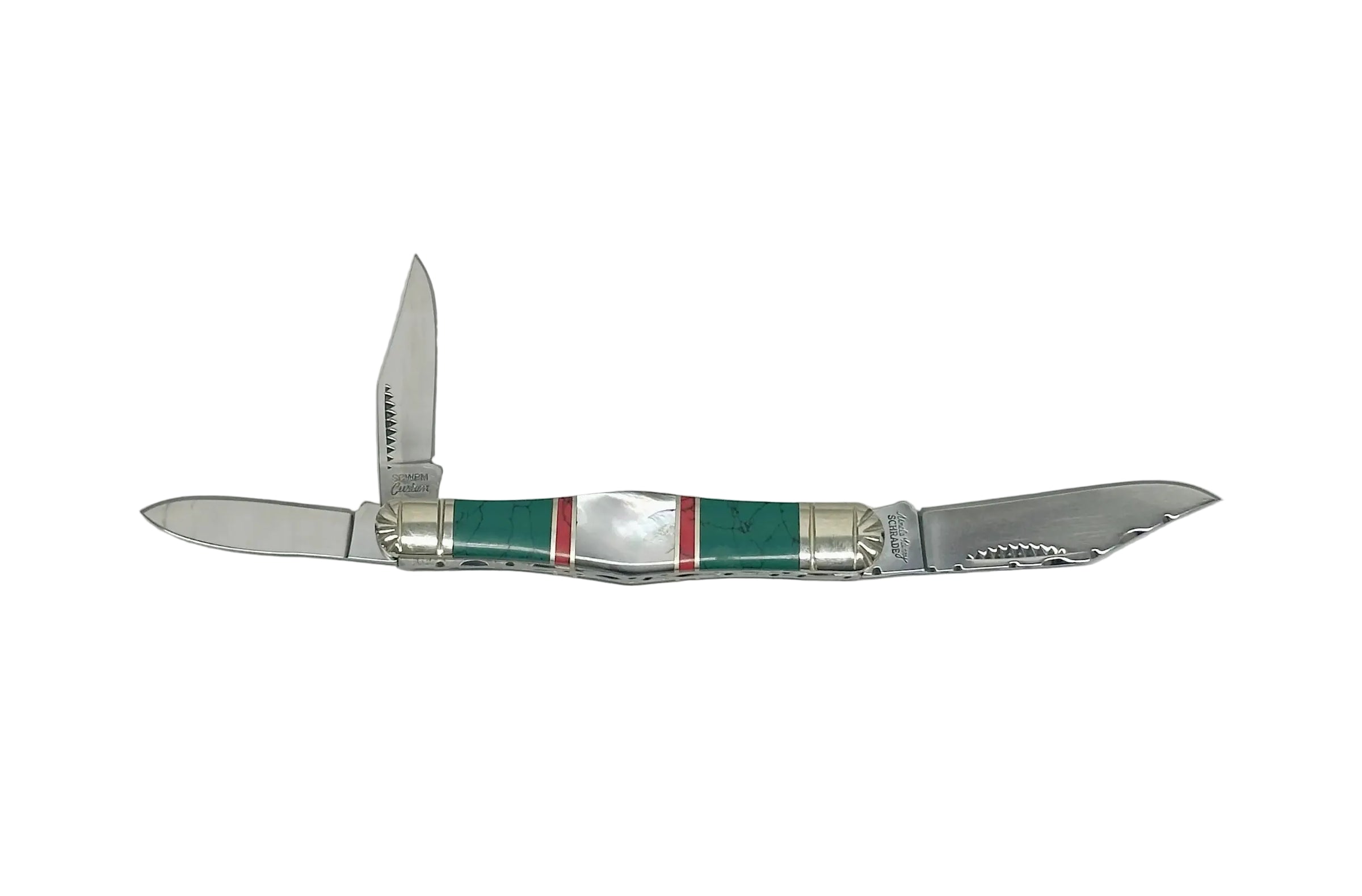 Schrade Cutlery SCWPM Uncle Henry Custom Whittler Maliquite & Pearl Knife - Hers and His Treasures