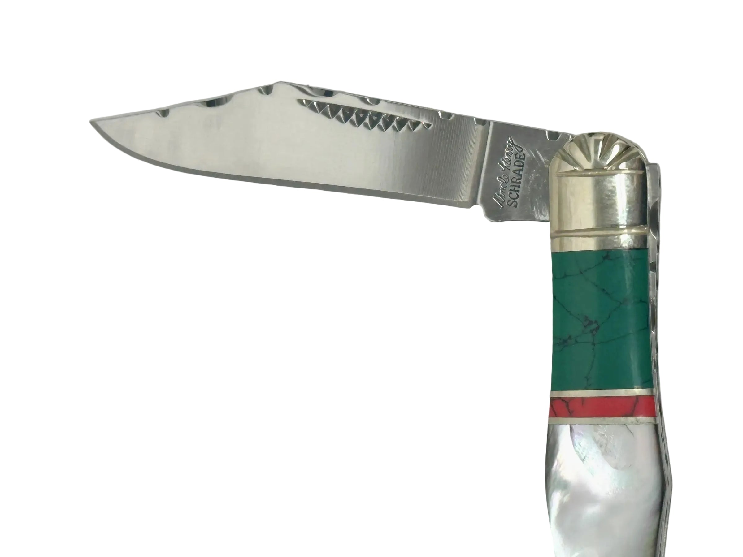 Schrade Cutlery SCWPM Uncle Henry Custom Whittler Maliquite & Pearl Knife - Hers and His Treasures
