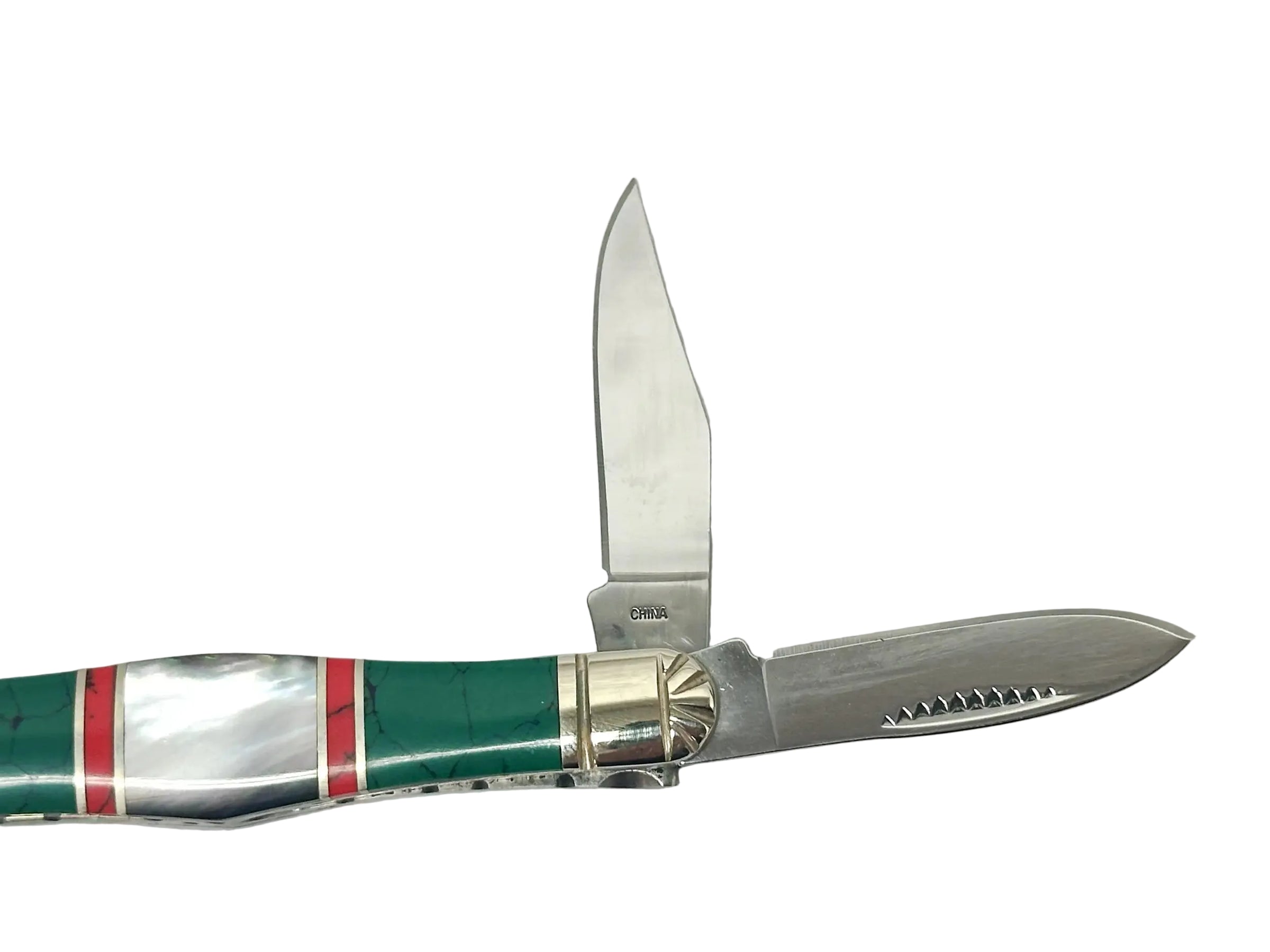 Schrade Cutlery SCWPM Uncle Henry Custom Whittler Maliquite & Pearl Knife - Hers and His Treasures