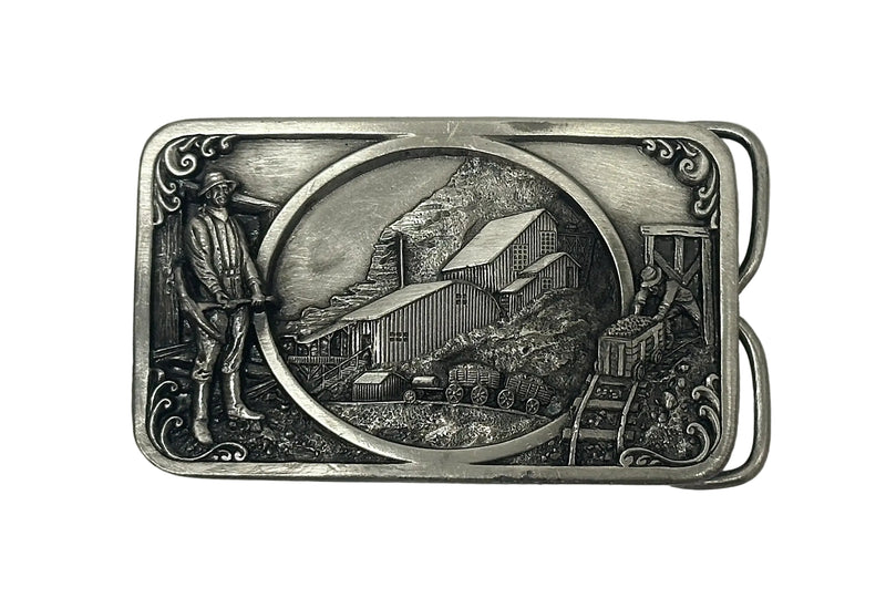 1983 Coal, Copper, Silver, Gold Mining Siskiyou Belt Buckle - Hers and His Treasures