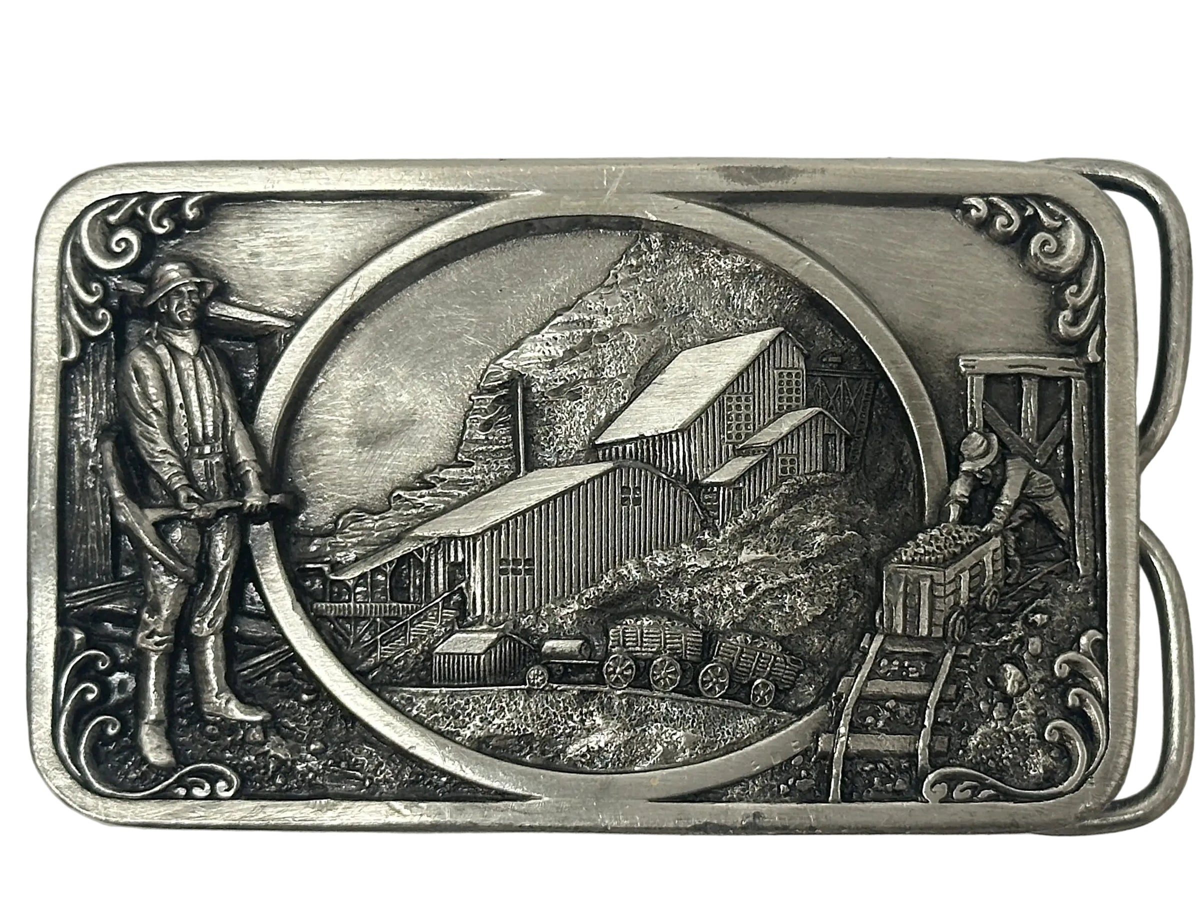 1983 Coal, Copper, Silver, Gold Mining Siskiyou Belt Buckle - Hers and His Treasures