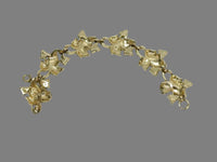 Coro Gold Tone Blue Enamel Leaf Link Bracelet - Hers and His Treasures