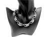 Coro 18" Silver Tone Ribbon Link Necklace - Hers and His Treasures