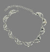 Coro 18" Silver Tone Ribbon Link Necklace - Hers and His Treasures
