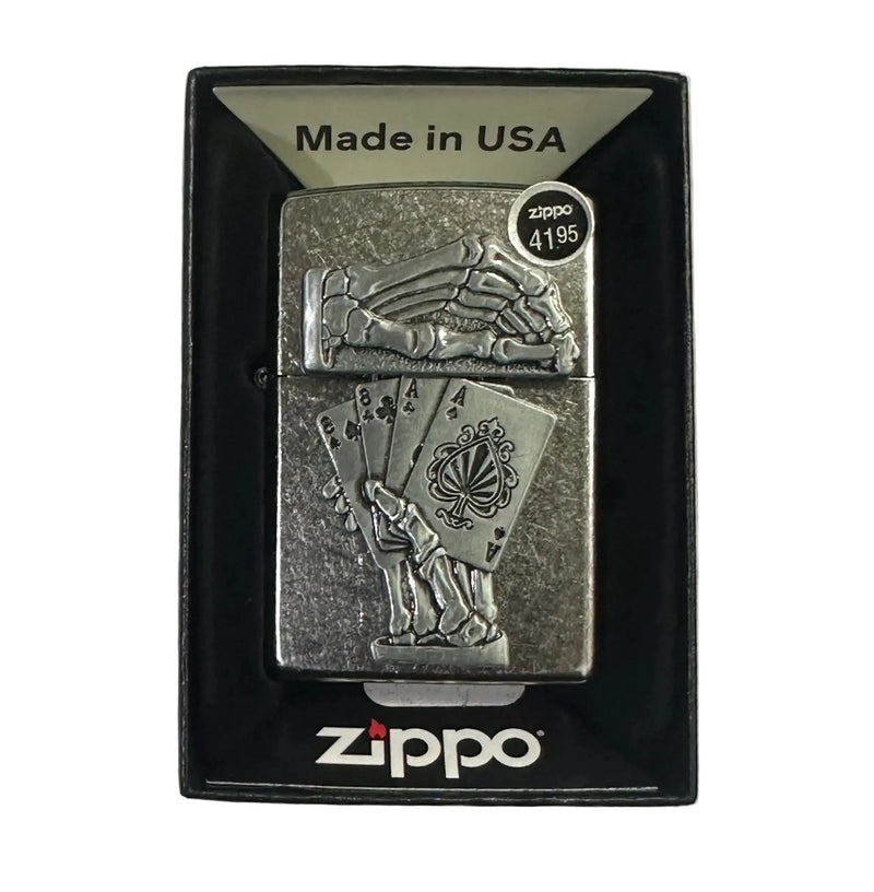 2026 Dead Man's Hand Emblem Zippo Lighter - Hers and His Treasures