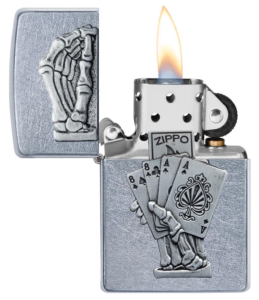 2026 Dead Man's Hand Emblem Zippo Lighter - Hers and His Treasures
