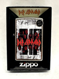 2025 Def Leppard 46742 Many Faces Design Street Chrome Zippo Lighter - Hers and His Treasures