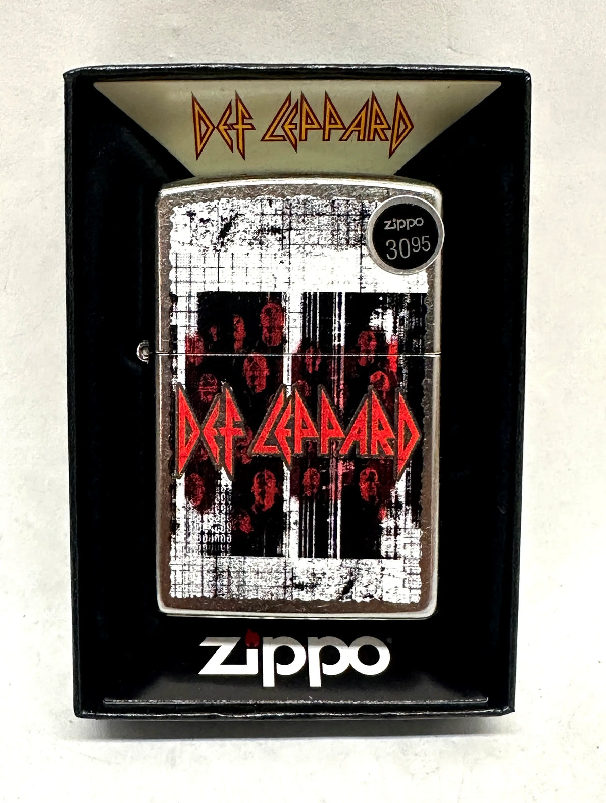 2025 Def Leppard 46742 Many Faces Design Street Chrome Zippo Lighter - Hers and His Treasures