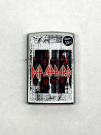 2025 Def Leppard 46742 Many Faces Design Street Chrome Zippo Lighter - Hers and His Treasures