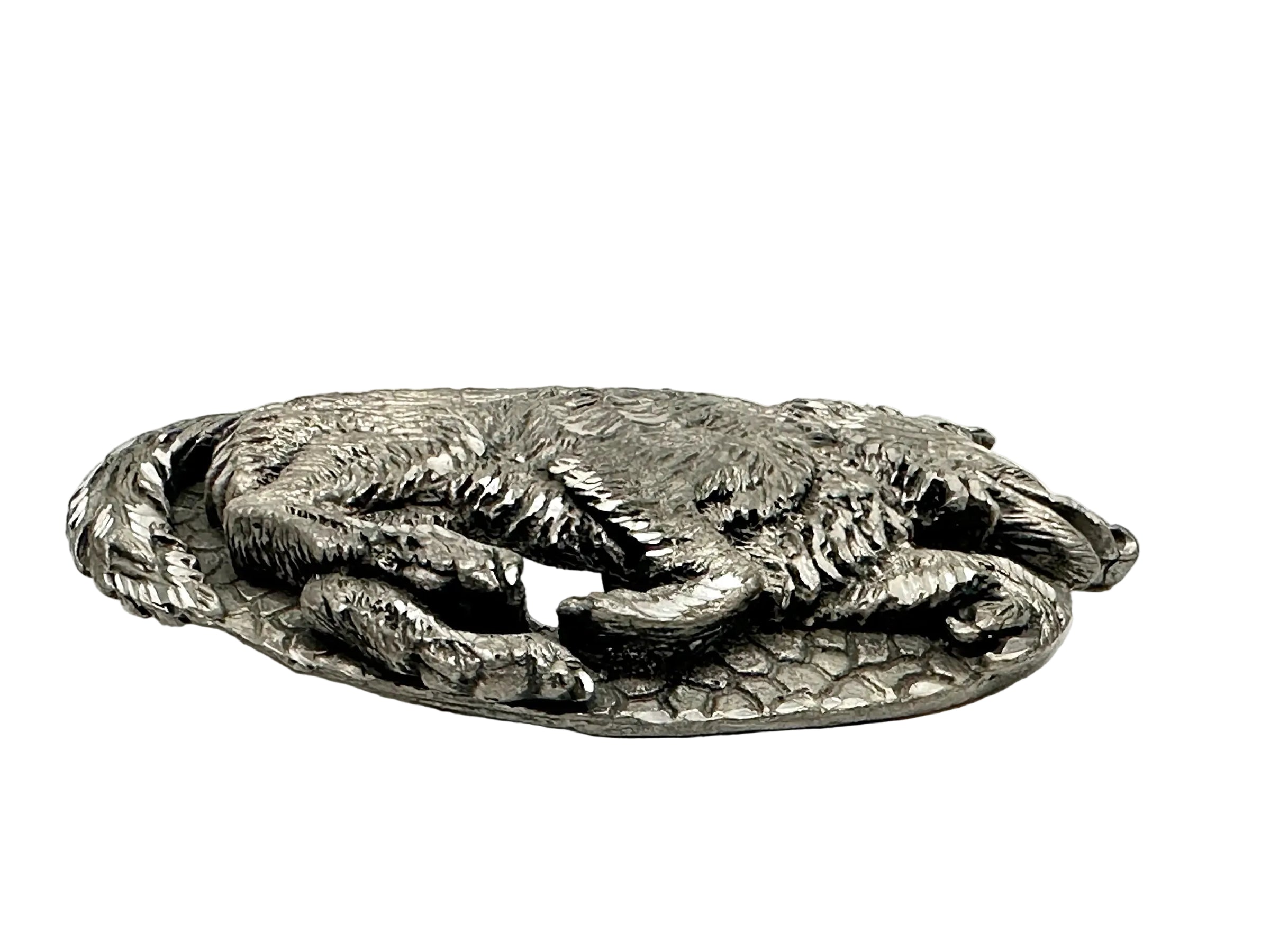 1997 EJC Wolf 3D Raised Emblem Pewter Belt Buckle - Hers and His Treasures
