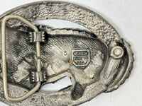 1997 EJC Wolf 3D Raised Emblem Pewter Belt Buckle - Hers and His Treasures