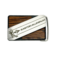 Vintage Easton Aluminum Wood Grain Gerber Touché Belt Buckle - Hers and His Treasures