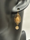 Edgar Berébi Gold Tone Dangle Lever Back Earrings - Hers and His Treasures