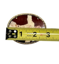 Vintage Elvis Presley Photo Brass Belt Buckle - Hers and His Treasures