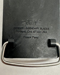 Vintage Scrimshaw Flying Geese 7201 Gerber Touché Belt Buckle Knife - Hers and His Treasures