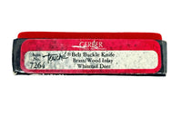 Gerber Touché Whitetail Deer Wood Inlay Belt Buckle Knife | USA - Hers and His Treasures