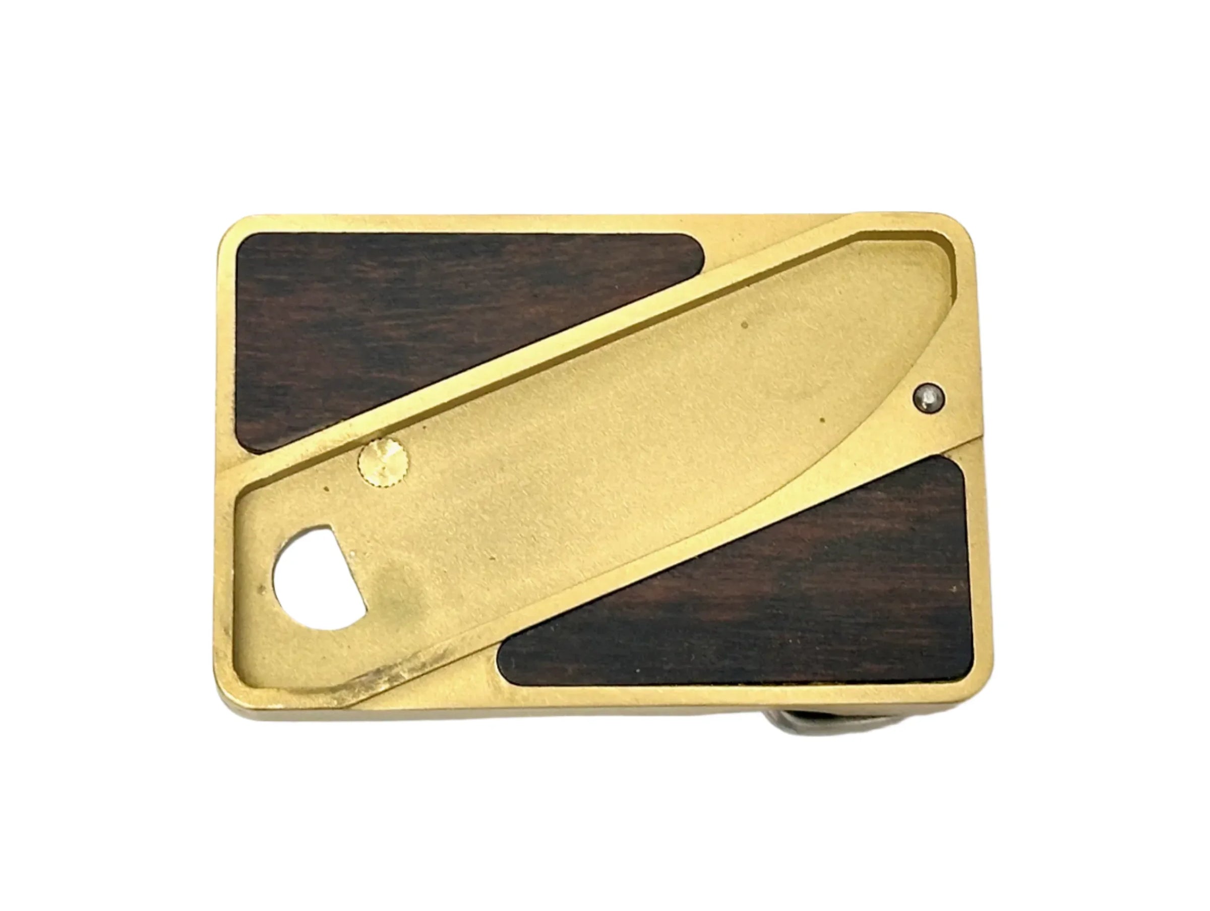 Gerber Touché Whitetail Deer Wood Inlay Belt Buckle Knife | USA - Hers and His Treasures
