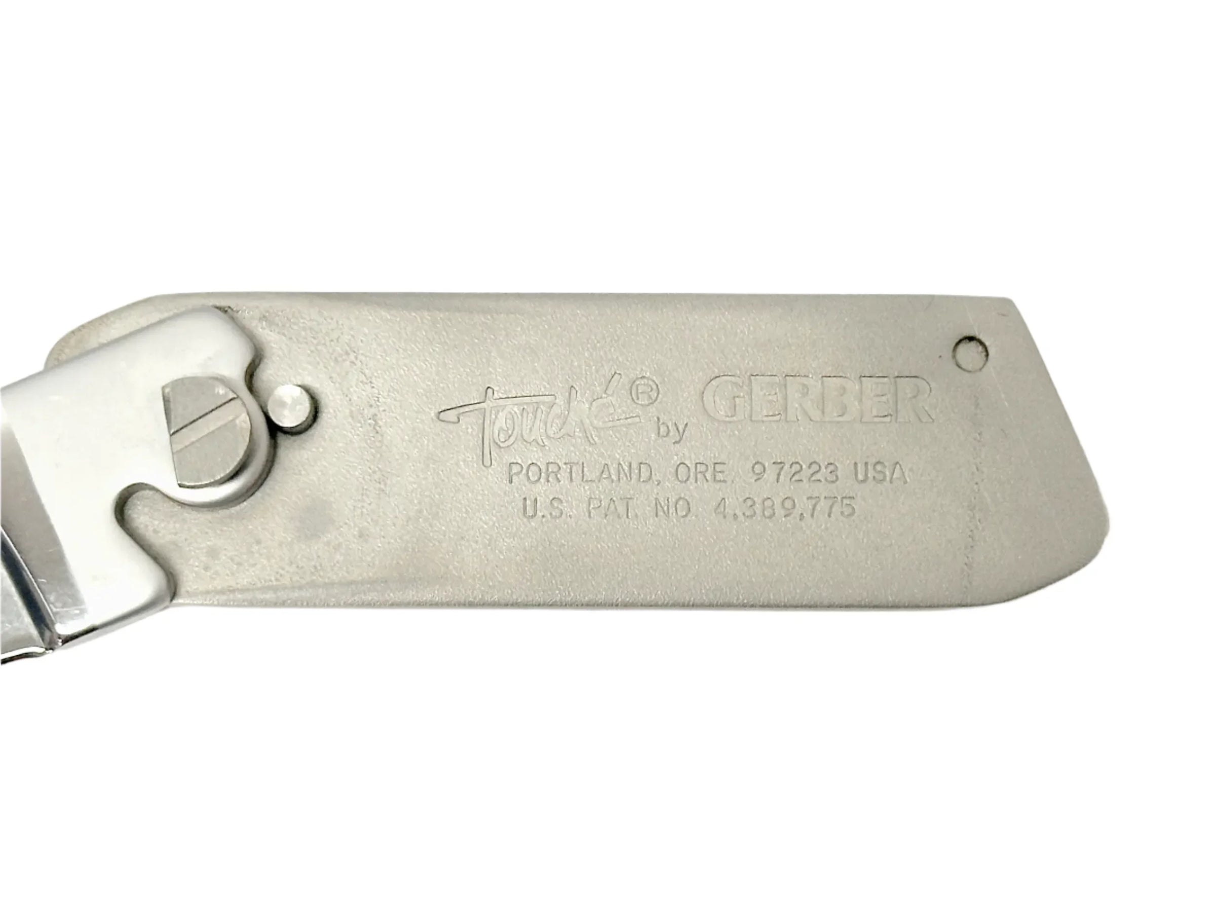 Gerber Touché Whitetail Deer Wood Inlay Belt Buckle Knife | USA - Hers and His Treasures