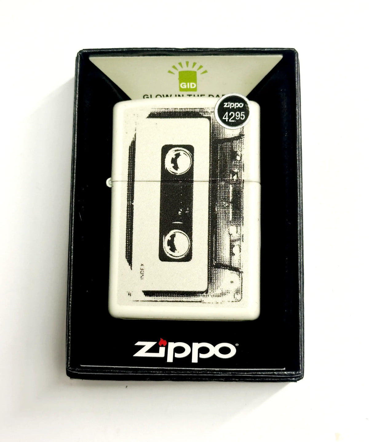 Zippo Cassette Tape Glow In The Dark 46429 Lighter - Hers and His Treasures