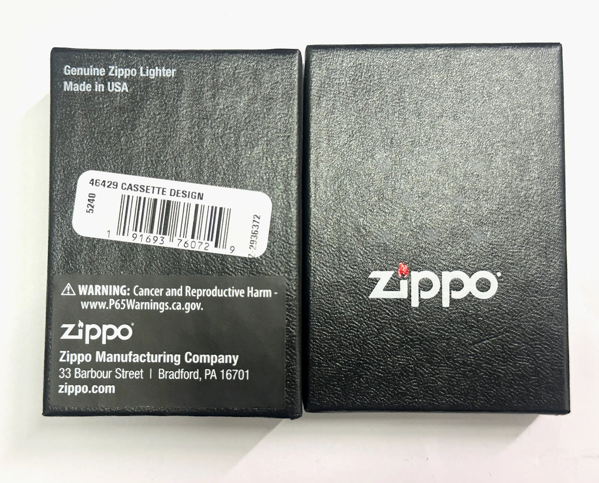 Zippo Cassette Tape Glow In The Dark 46429 Lighter - Hers and His Treasures