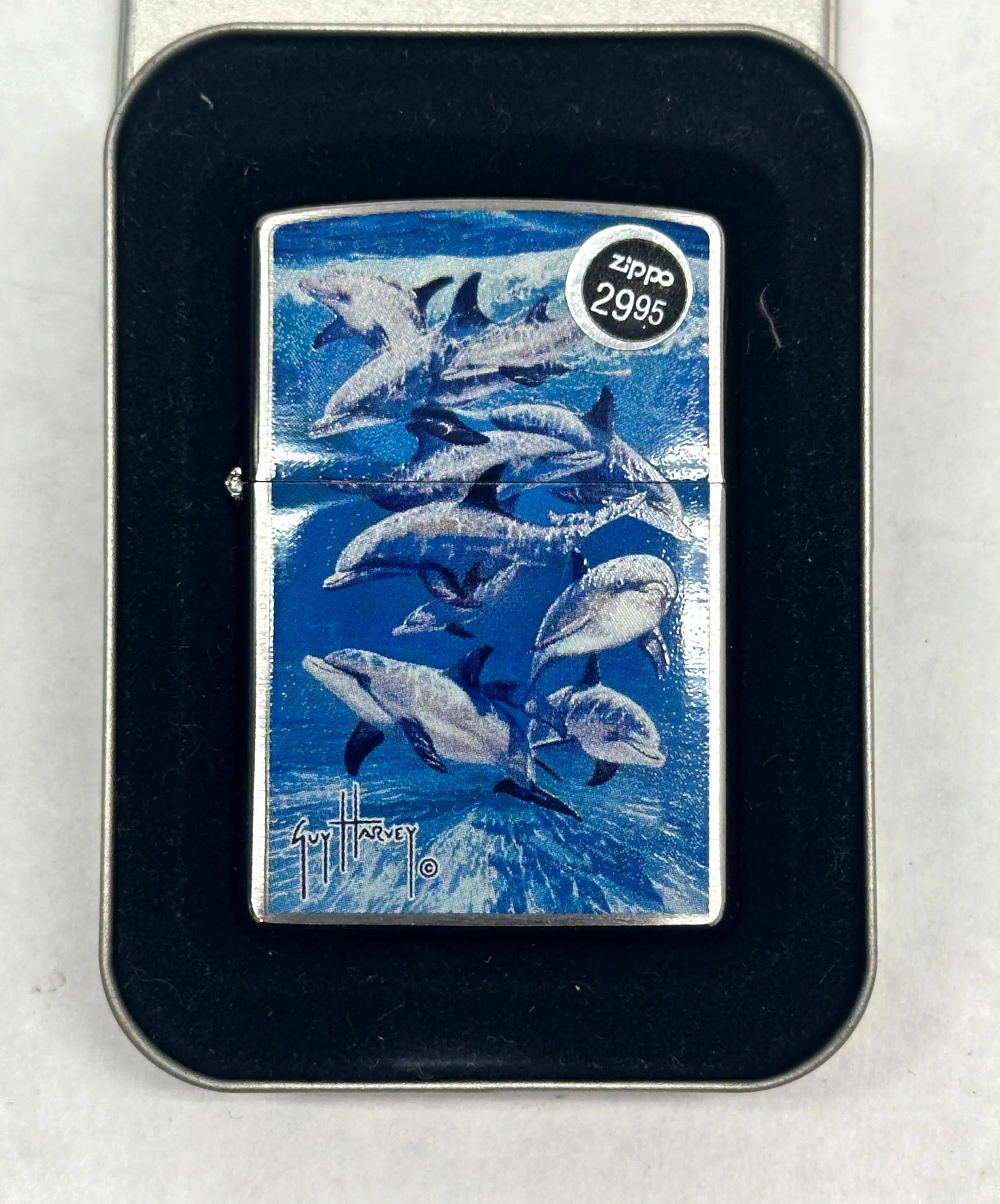 2008 Guy Harvey 21051 Bottlenose Dolphin Zippo Lighter - Hers and His Treasures