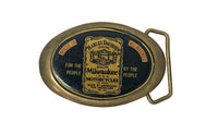 1983 Harley Davidson Milwaukee Iron Motorcycles Brass Baron Belt Buckle | Taiwan - Hers and His Treasures