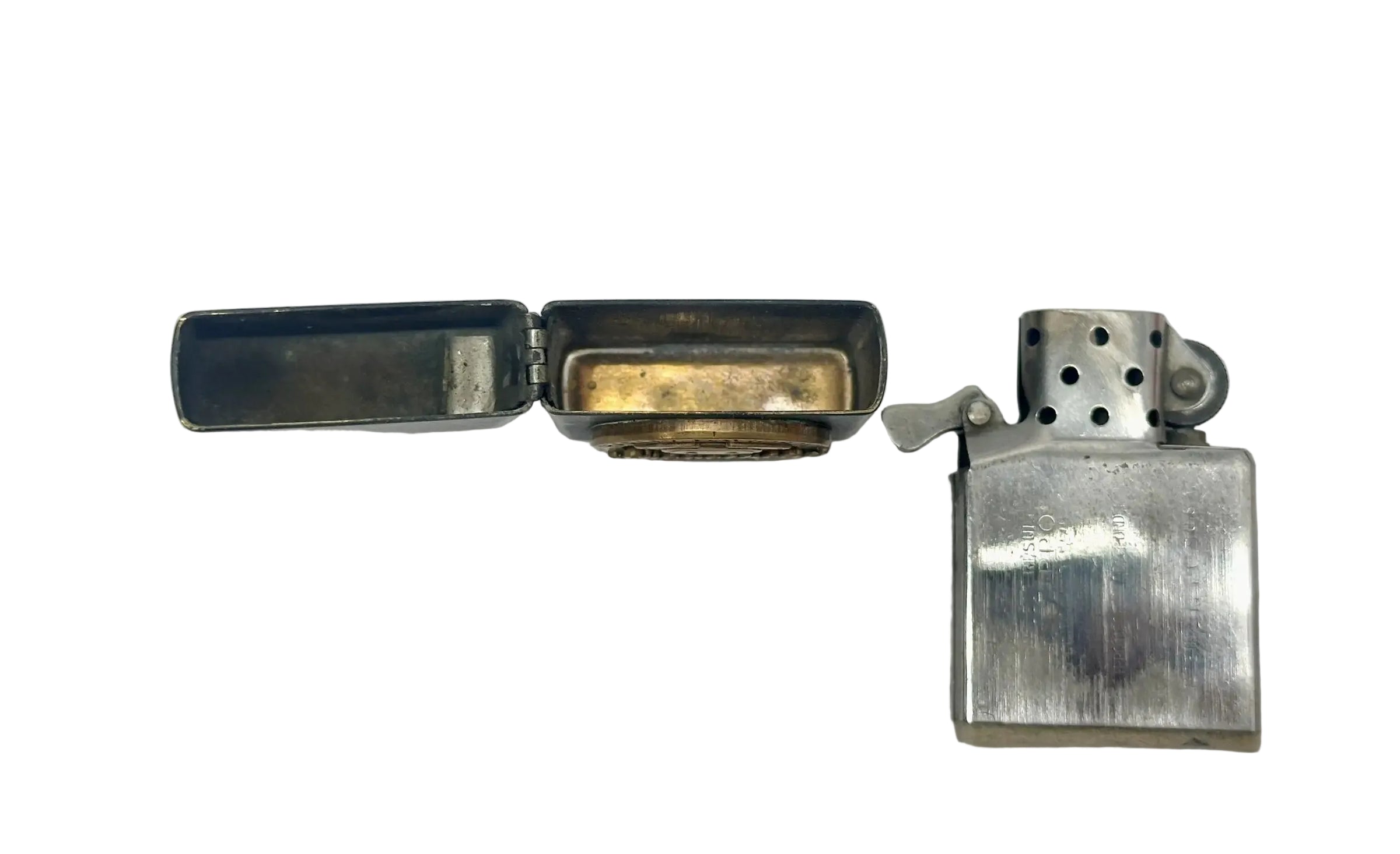 1992 Harley Davidson Motorcycles Shovelhead Medallion Emblem Zippo Lighter - Hers and His Treasures