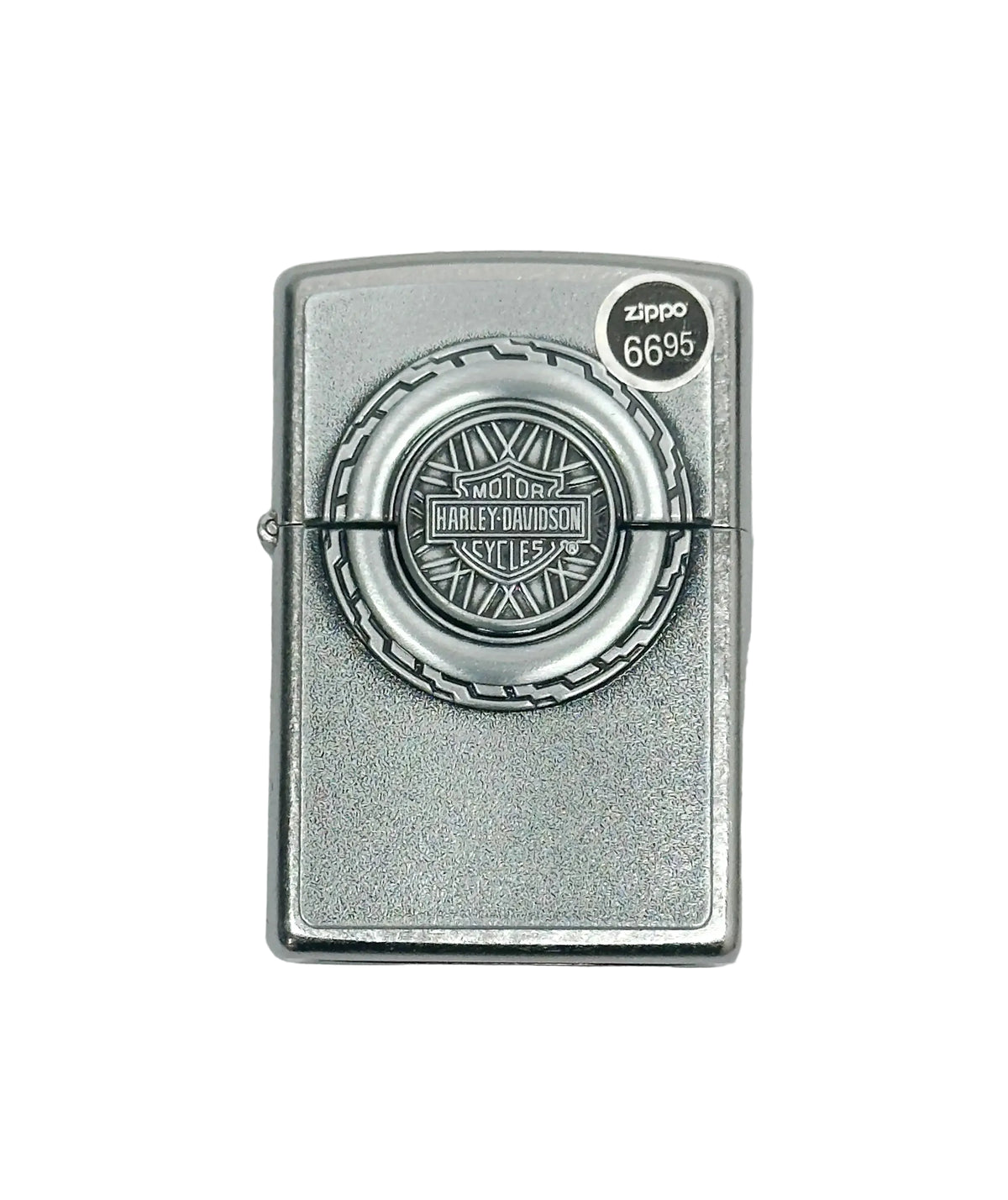 2025 Harley Davidson Wheel Emblem Street Chrome Zippo Lighter - Hers and His Treasures