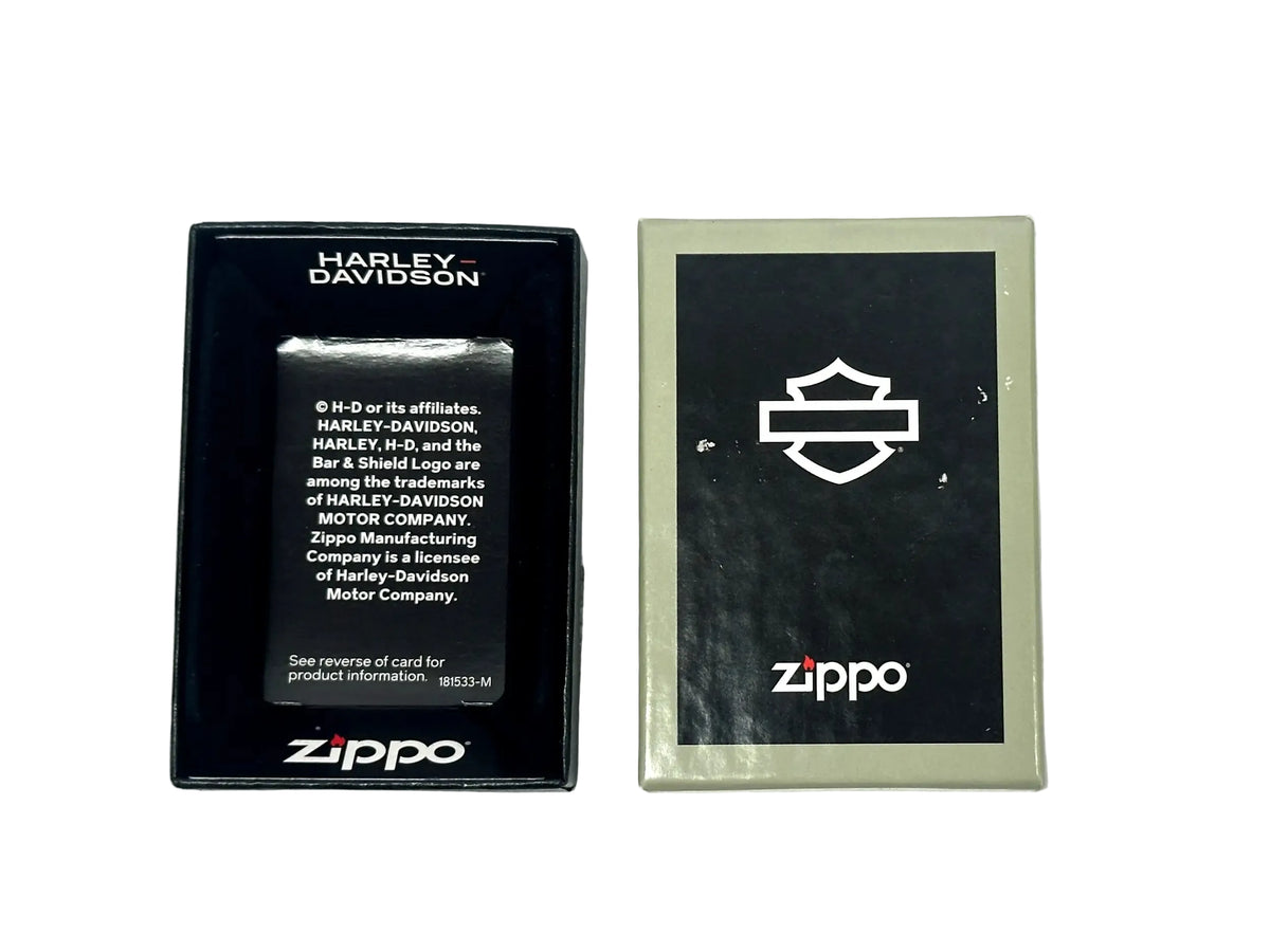 2025 Harley Davidson Wheel Emblem Street Chrome Zippo Lighter - Hers and His Treasures