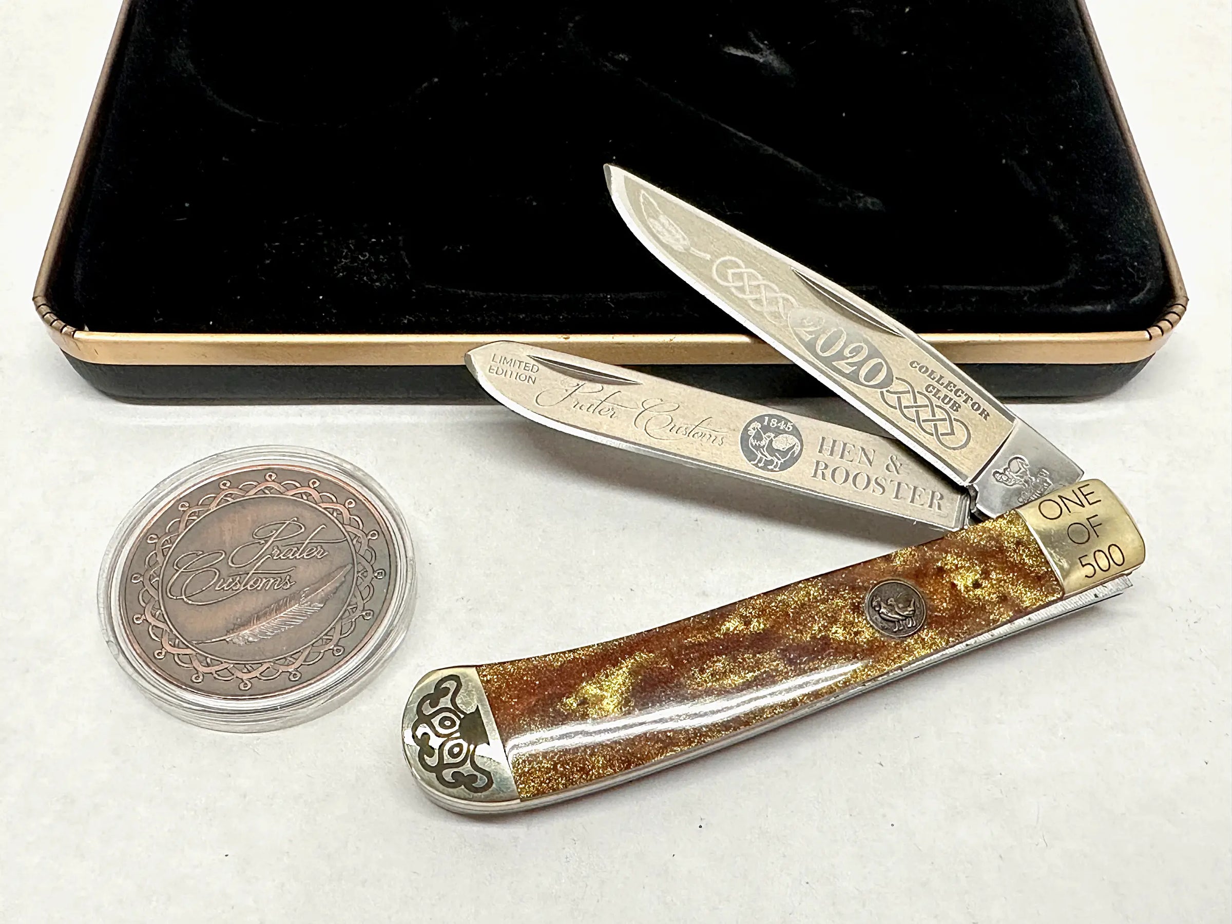 2020 Hen & Rooster 4116 Trapper Michael Prater Customs Knife | Germany - Hers and His Treasures