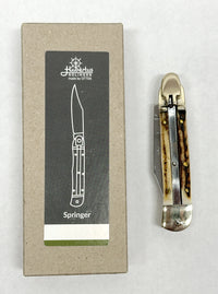 Hubertus Otter HB 68.110.HH.08 Buck Horn Small Springer Assist Pocket Knife | Germany
