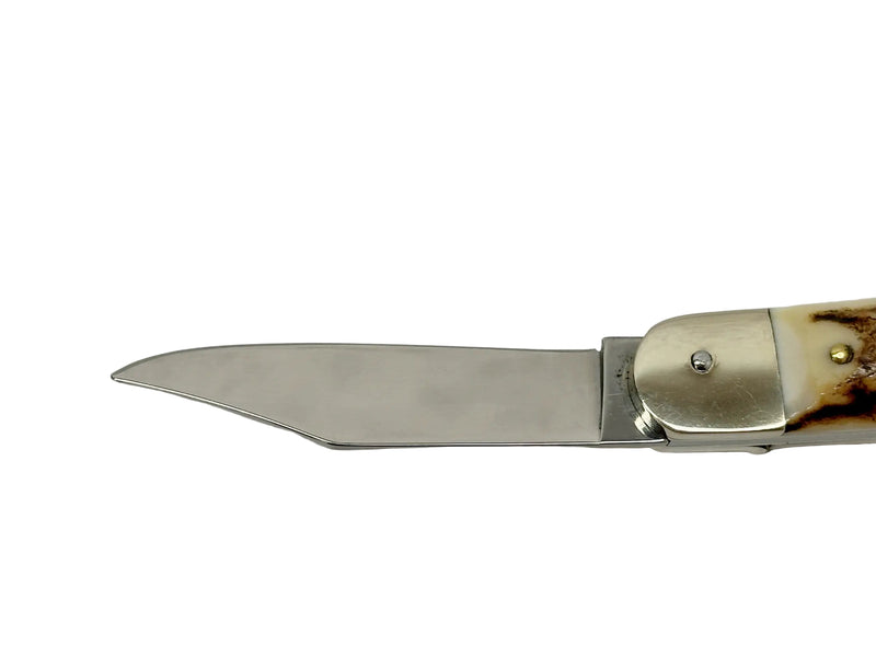Hubertus Otter HB 68.110.HH.08 Buck Horn Small Springer Assist Pocket Knife | Germany - Hers and His Treasures