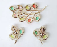 1973 Sarah Coventry Candy Land Brooch and Earrings Set - Hers and His Treasures