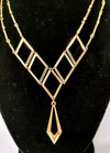 1977 Sarah Coventry Goddess Gold Tone Necklace - Hers and His Treasures