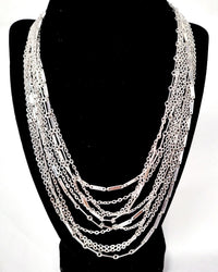 1977 Sarah Coventry Chiffon Multi-Strand Necklace - Hers and His Treasures