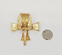 Large Angel and Cross Brooch Pin and Pendant - Hers and His Treasures