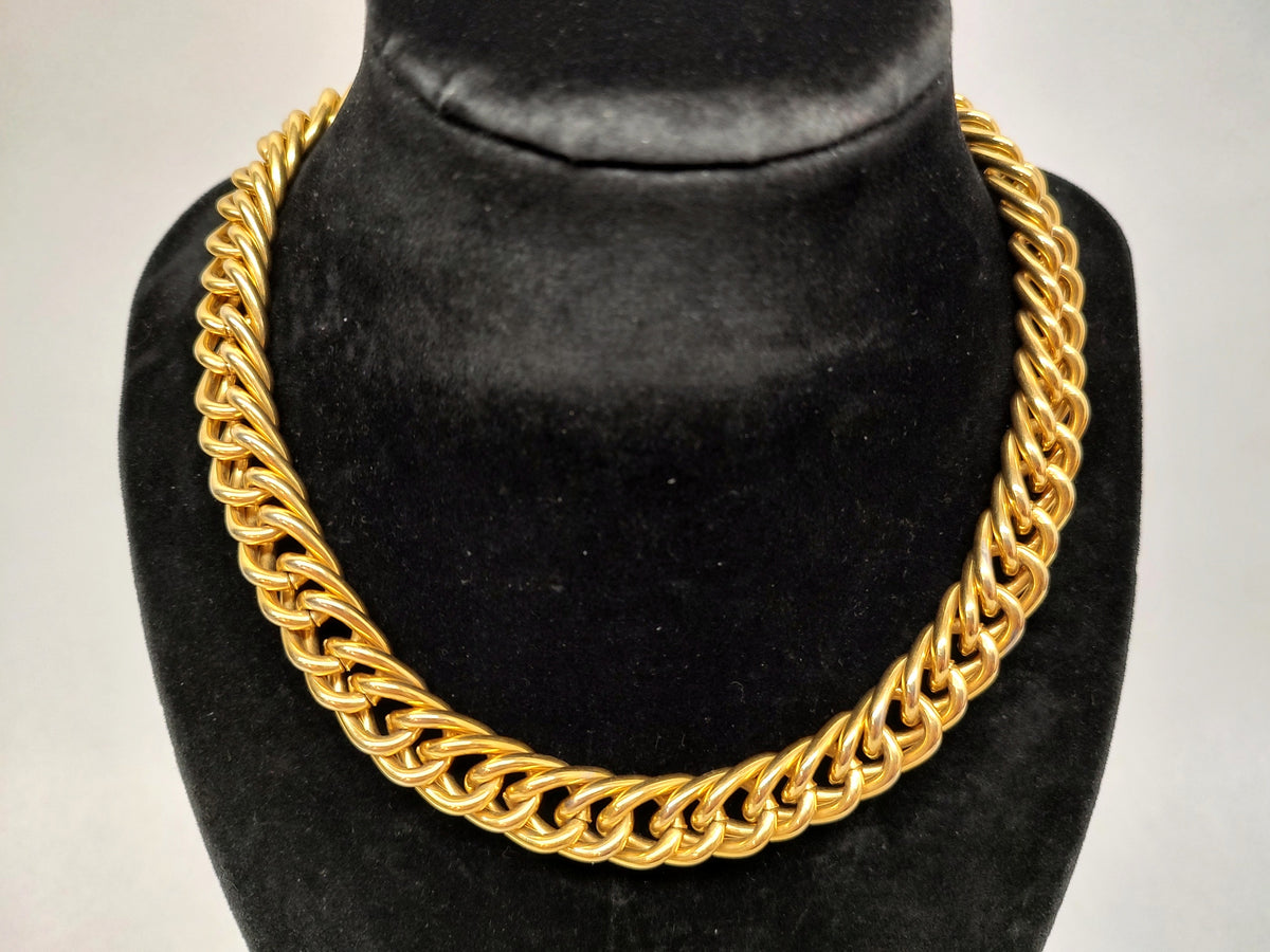 Anne Klein 16" Gold Tone Chunky Chain Link Necklace - Hers and His Treasures