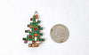 Weiss Christmas Tree with Candles Rhinestone Brooch - Hers and His Treasures