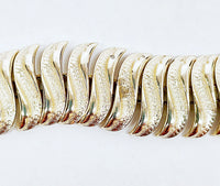 Judy Lee Chunky Gold Tone Link Bracelet - Hers and His Treasures