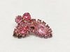 Weiss Gold Tone Clip-On Earrings with Pink Rhinestones - Hers and His Treasures