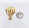 Trifari Hot Air Balloon Gold Tone Brooch Pin - Hers and His Treasures