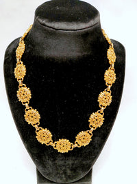 Erwin Pearl Gold Tone Chunky Link Necklace 20" - Hers and His Treasures