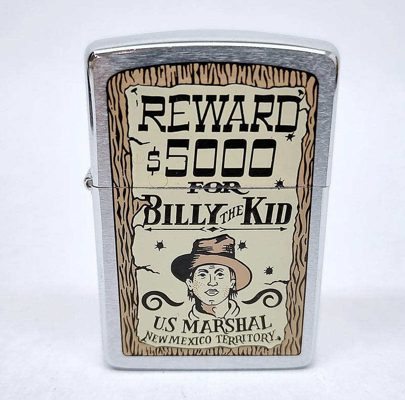 New XI 1995 Reward $5000 For Billy The Kid Zippo Lighter - Hers and His Treasures