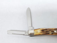 New 2002 Case XX 6.54052 Bone Stag Congress Pocket Knife - Hers and His Treasures