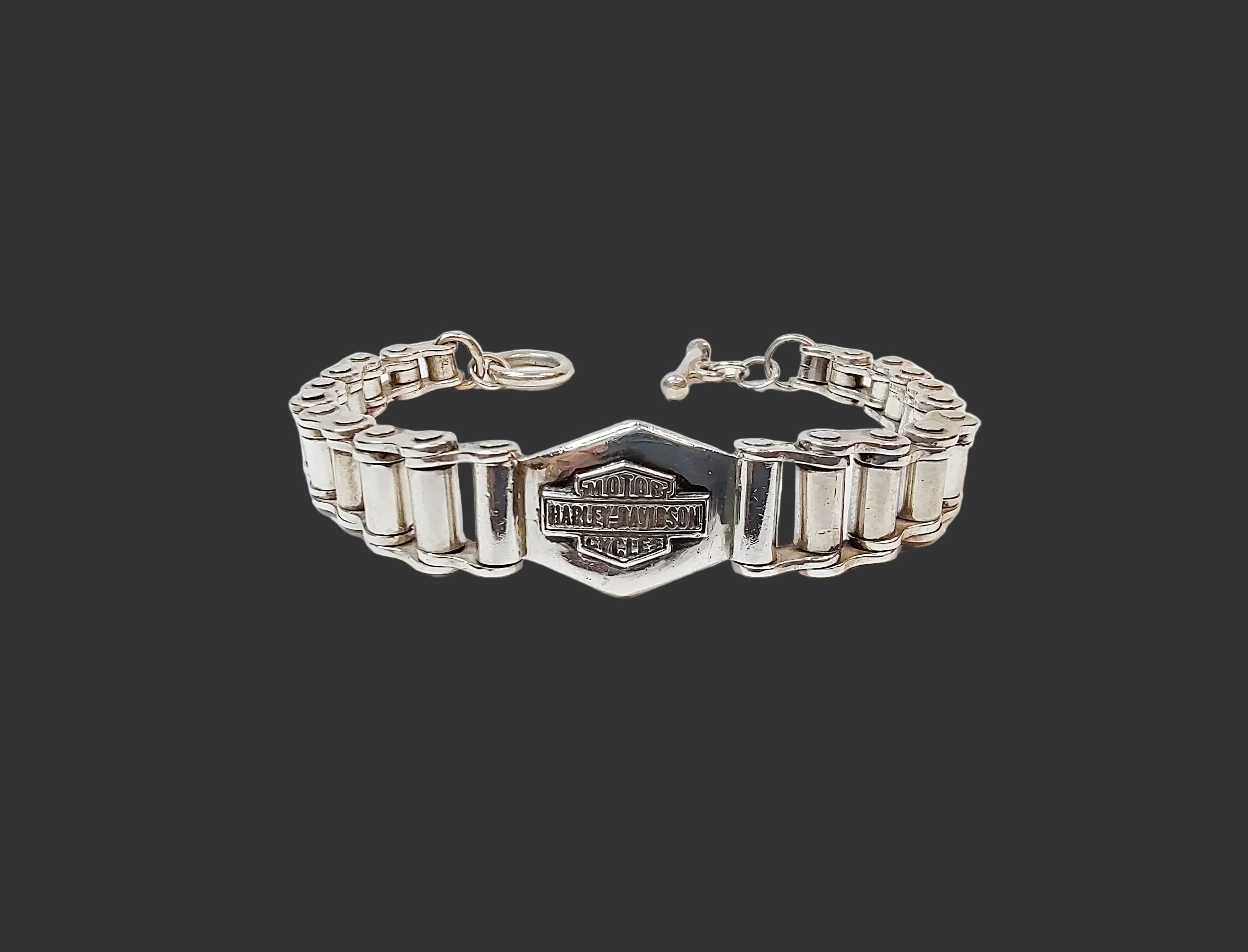 Vintage Harley-Davidson Motorcycles Sterling Silver Bracelet