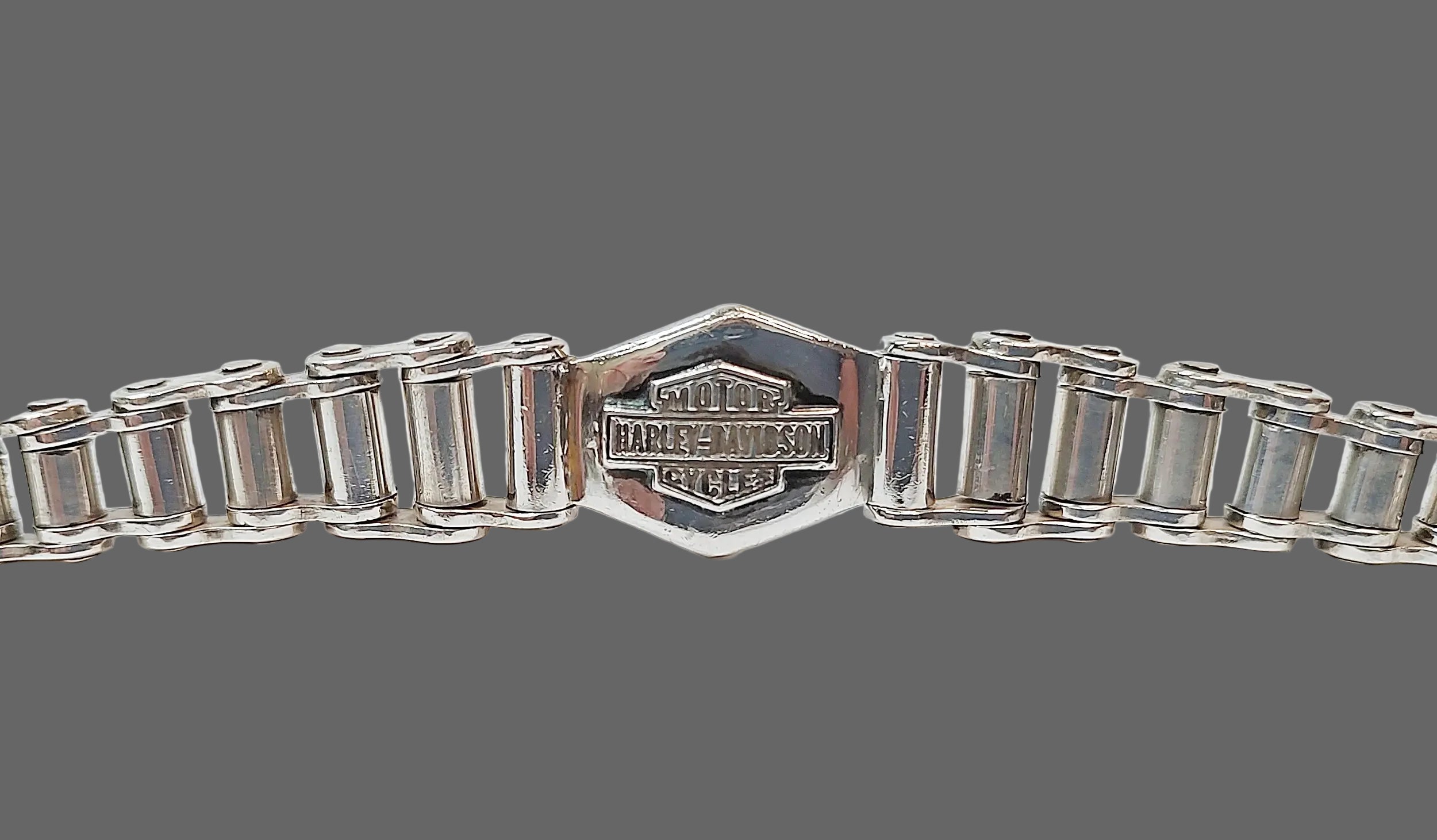 Vintage Harley-Davidson Motorcycles Sterling Silver Bracelet